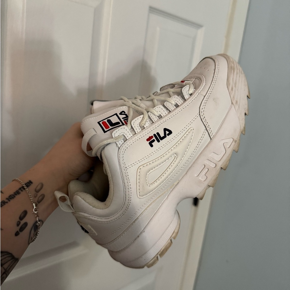 Fila White Chunky Sneakers